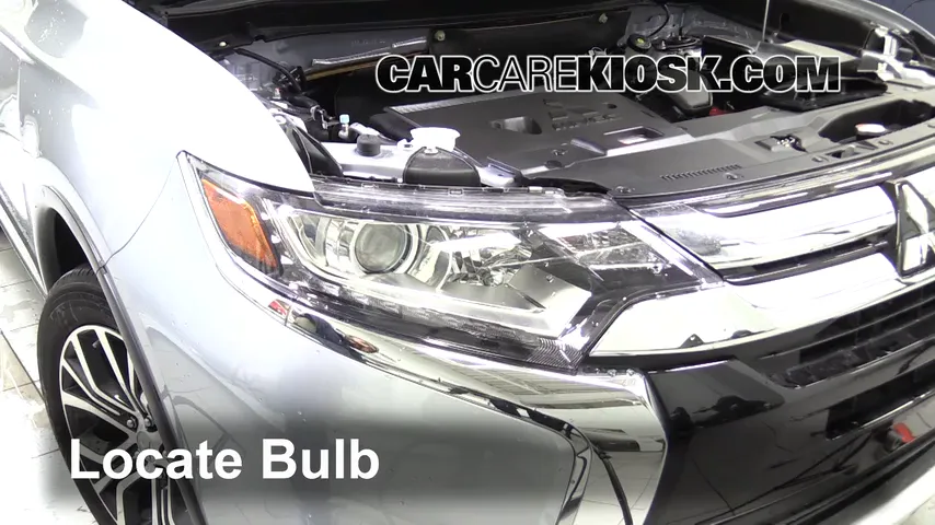 2016 Mitsubishi Outlander SE 2.4L 4 Cyl. Lights Highbeam (replace bulb)